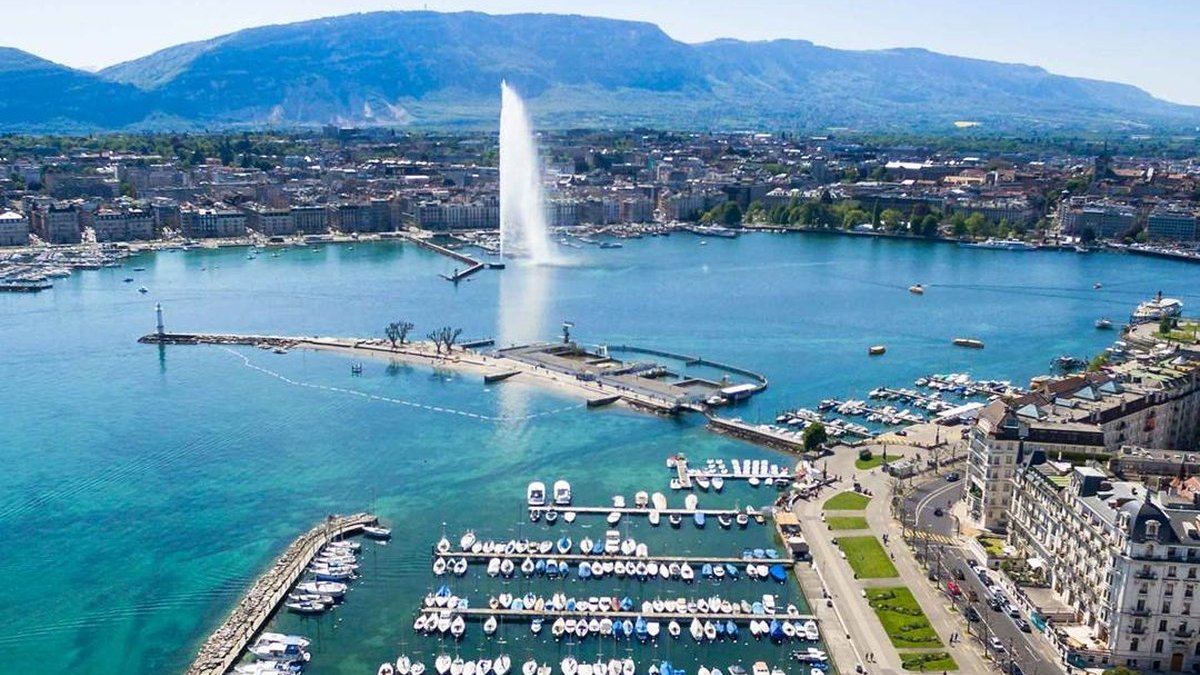 Port de Genève et le Jet d'eau