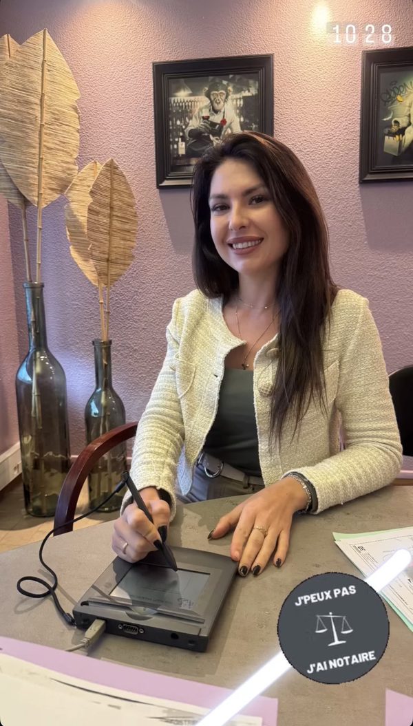 Signature de l'acte authentique, client accompagné par ALTHERA