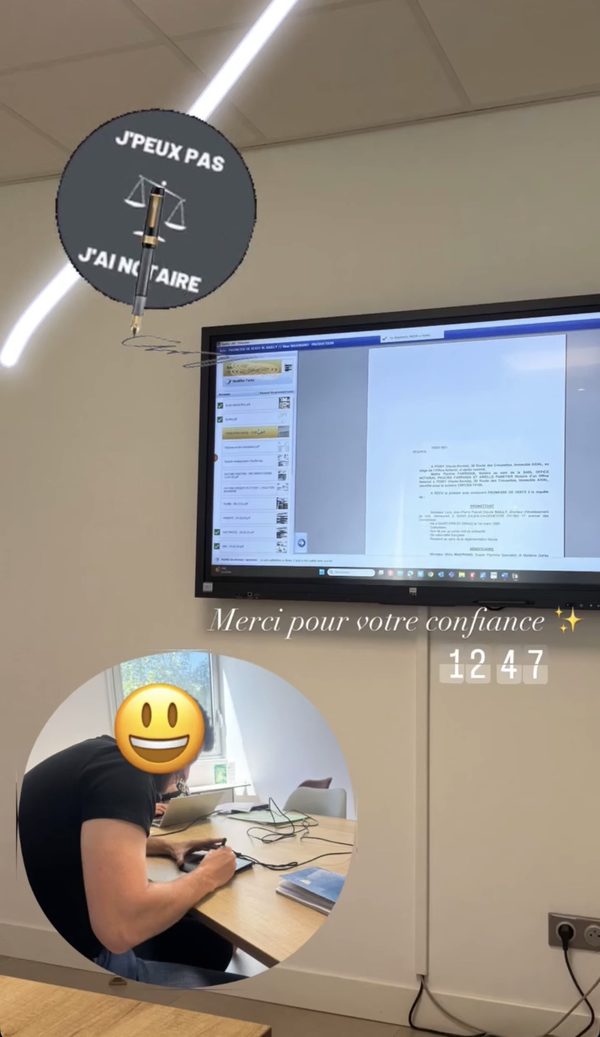 Acte de vente signé, client accompagné par ALTHERA